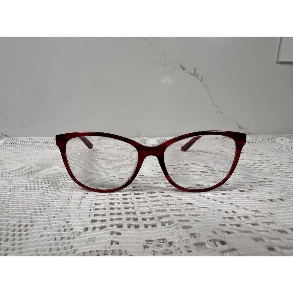 Nicole Red Burgundy Cat Eye Eyeglass Frames 53-16-140 Women